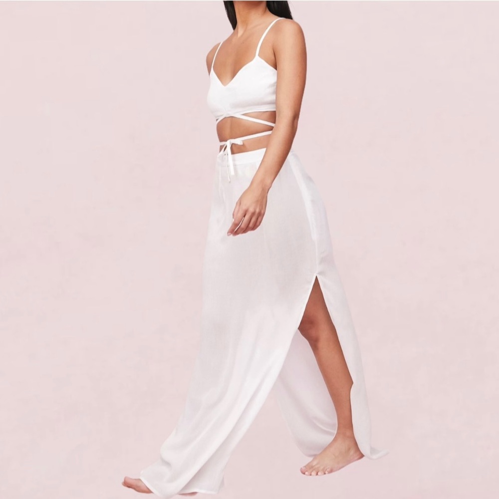 Nasty Gal Top and Maxi Skirt Beach Cover Up Set